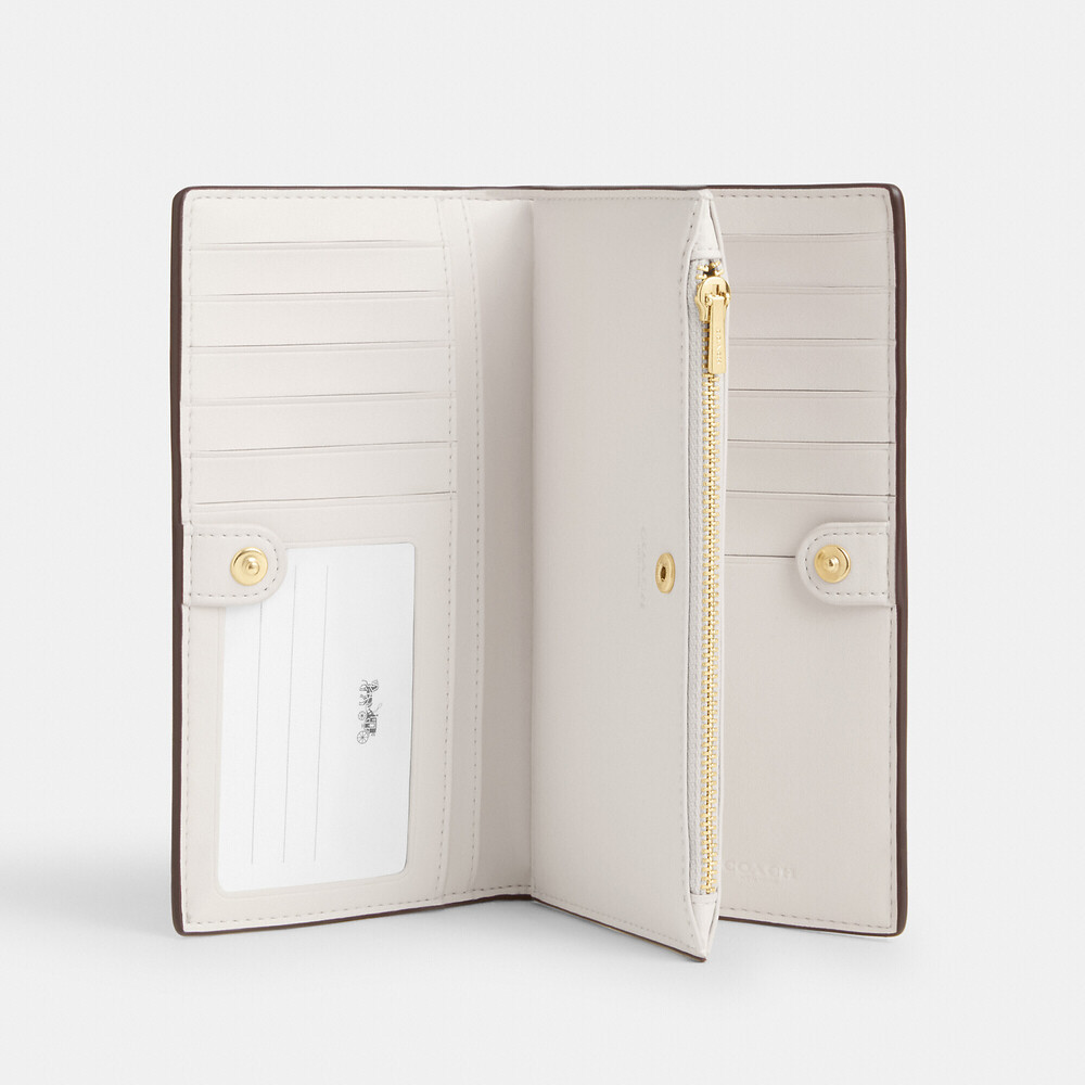 Coach Outlet Slim Zip Wallet In Signature Canvas - Picture 3 of 3